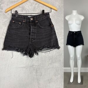 ✨ 2/$35 Zara Western Cutoff Shorts‎ Distressed Raw Hem High Rise 2 Boho Festival